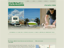 Tablet Screenshot of barnwellstorage.com
